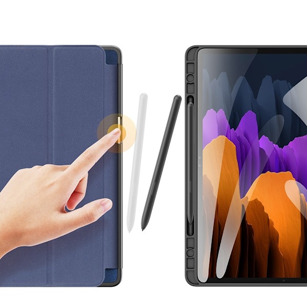 Samsung Galaxy Tab S7 / Tab S8 - DUX DUCIS Domo Tri-Fold Fodral - Blå Blue Blå