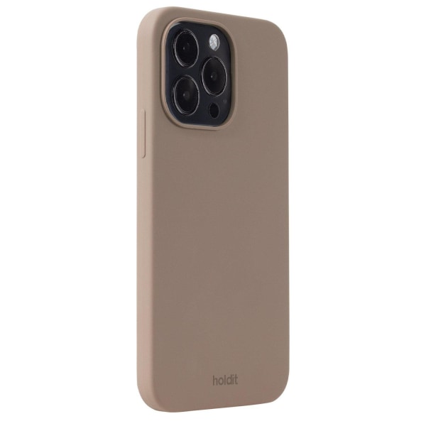 holdit iPhone 15 Pro Max Mobilskal Silikon Mocha Brown