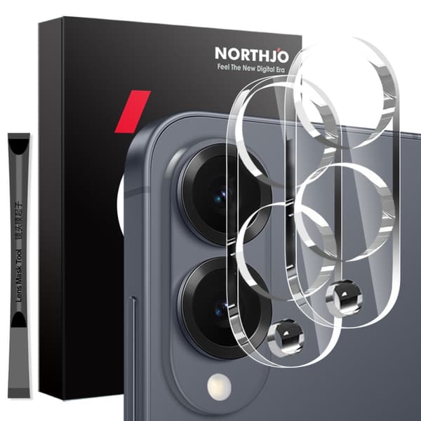 NORTHJO Galaxy S25 Edge 2-PACK Linsskydd Transparent