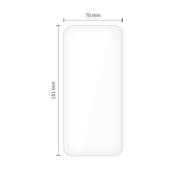 Tech-Protect iPhone Air 2-PACK Skärmskydd Härdat Glas Transparent