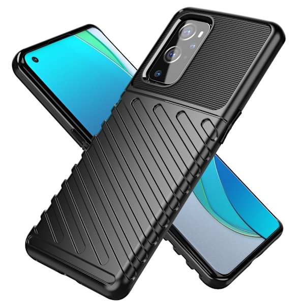 OnePlus 9 Pro - Twill Textur Skal - Svart Black Svart