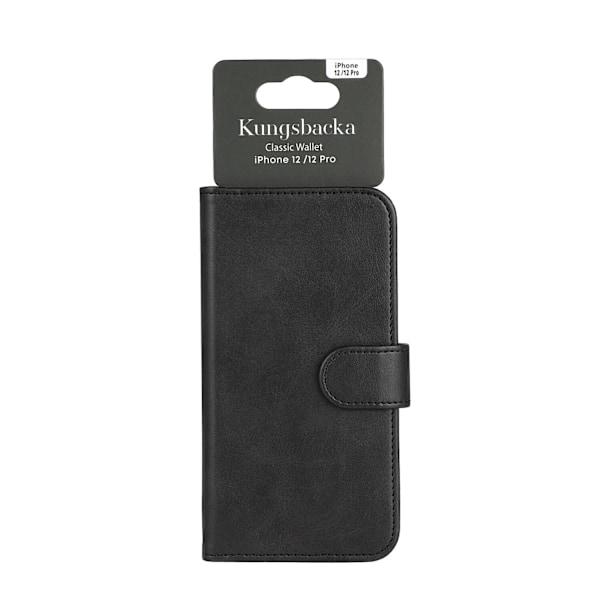 Kungsbacka iPhone 12/12 Pro Fodral Läder Svart