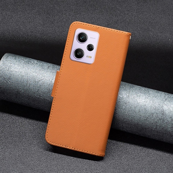 Xiaomi Redmi Note 12 Pro 5G Fodral Shark Solid Läder Brun