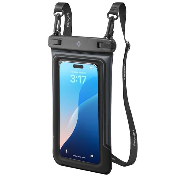 Spigen 2-PACK Universal Vattentät Påse / Mobilväska Svart