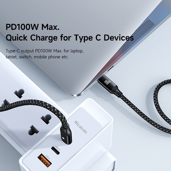 Mcdodo 1.2m 3in1 USB-C Till USB-C 100W/Lightning/Apple Watch