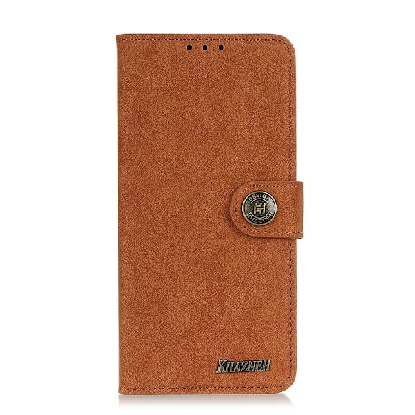 Xiaomi Mi 10T / 10T Pro - KHAZNEH Retro Split Läder Fodral - Brun Brown Brun