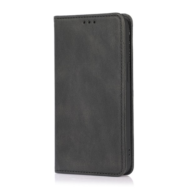 iPhone 14 Pro Fodral Flip Läder Svart