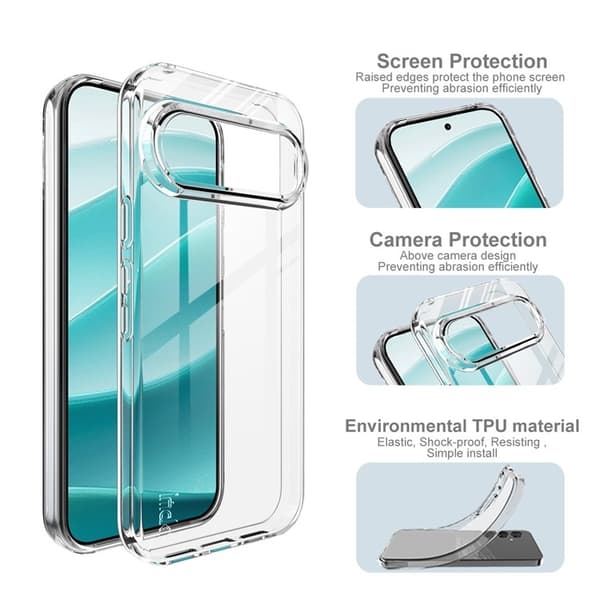 IMAK Google Pixel 10 / 10 Pro Skal Soft TPU Transparent