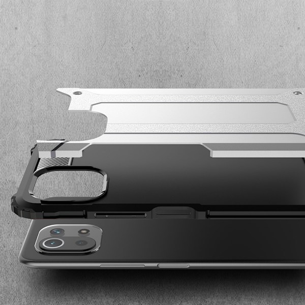 Xiaomi Mi 11 Lite - Shockproof Armor Hybrid Skal - Röd Red Röd