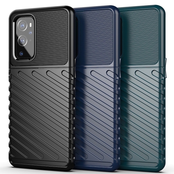 OnePlus 9 Pro - Twill Textur Skal - Svart Black Svart