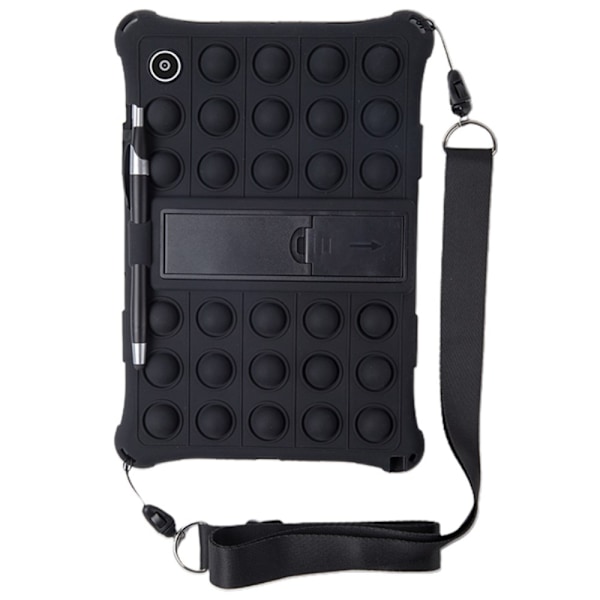 Galaxy Tab A8 10.5 Skal Pop It Fidget Kickstand Svart