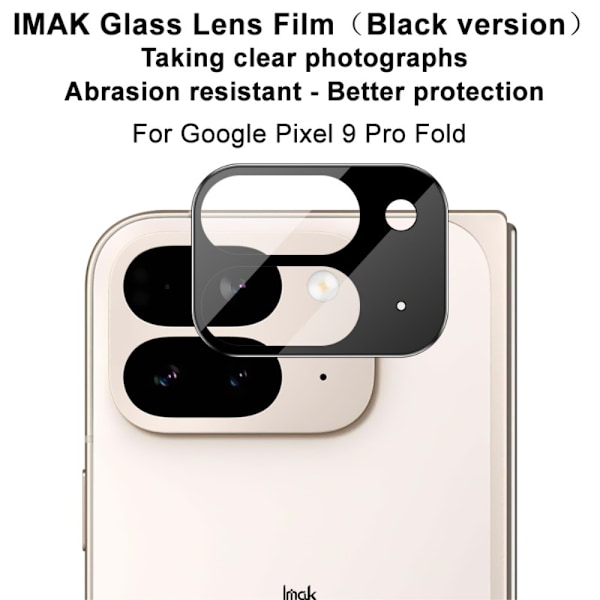IMAK Google Pixel 9 Pro Fold Linsskydd Svart