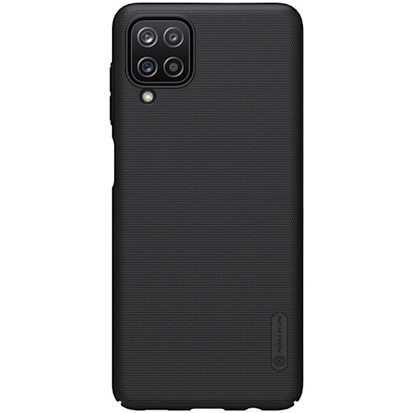 Samsung Galaxy A12 - NILLKIN Shield Frostat Skal - Svart Black Svart