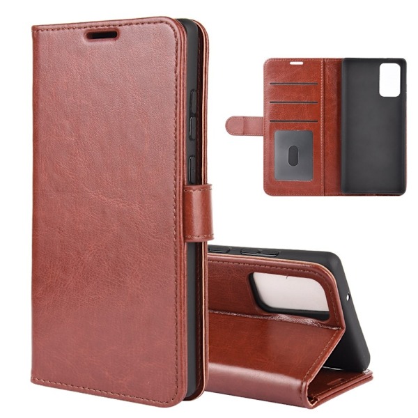 Samsung Galaxy Note 20 - Crazy Horse Plånboksfodral - Brun Brown Brun