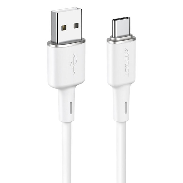 Acefast 3A USB-A Till USB-C 1.2m - Vit
