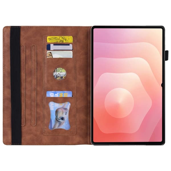 Samsung Galaxy Tab S12 Ultra/S11 Ultra Fodral Med Frontficka Brun