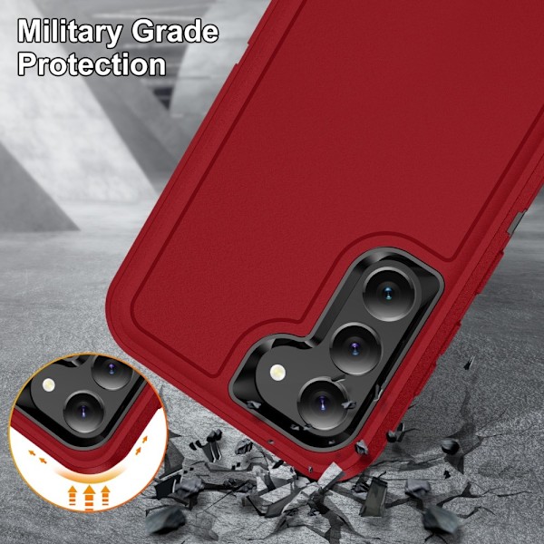 Galaxy S25 Plus / S24 Plus Skal Xtreme Shockproof Röd/Svart