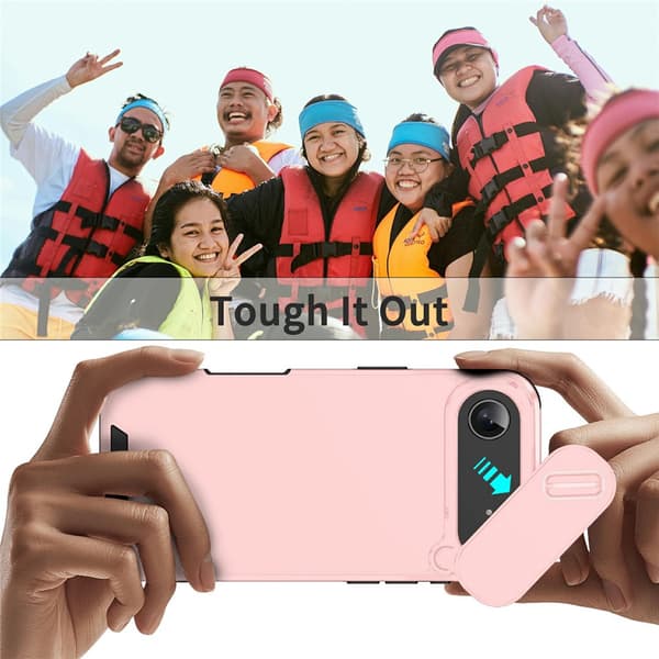 iPhone Air Skal Hybrid Armor CamCover Rosa