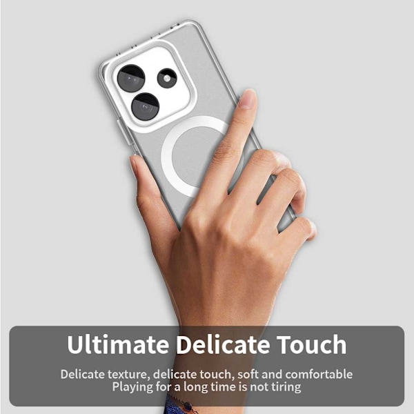 Xiaomi Redmi Note 14 5G Skal MagSafe Matt Hybrid Vit