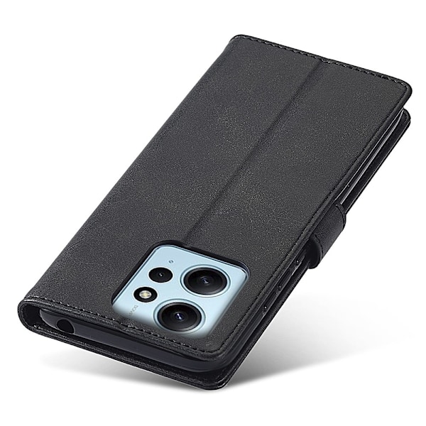 LC.IMEEKE Xiaomi Redmi Note 12 4G Fodral Läder Svart