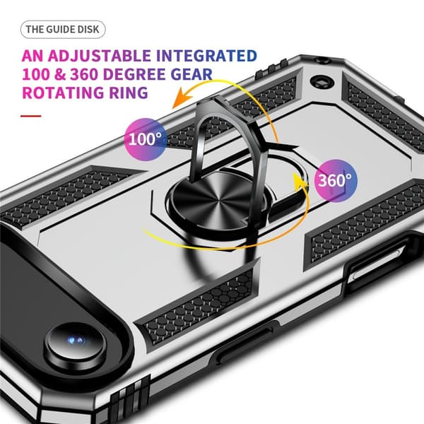 iPhone Air Skal Shockproof Hybrid Ring Silver