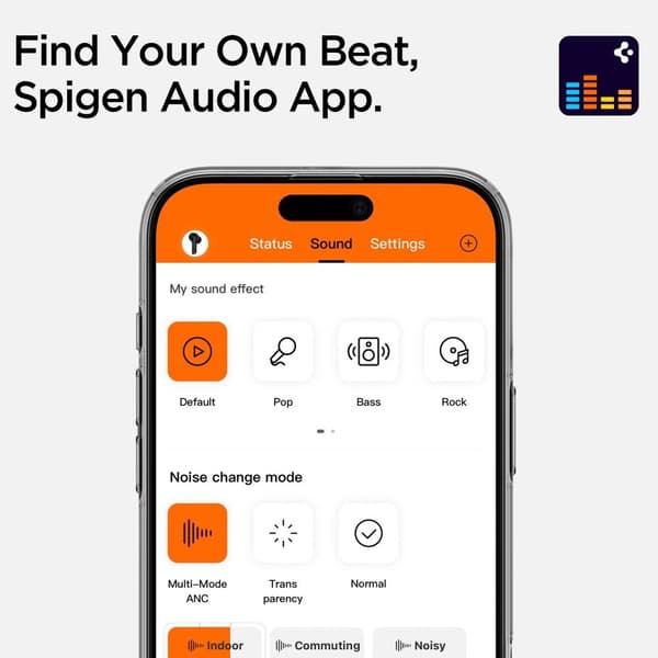 Spigen In-Ear Trådlösa Hörlurar Anc Vit