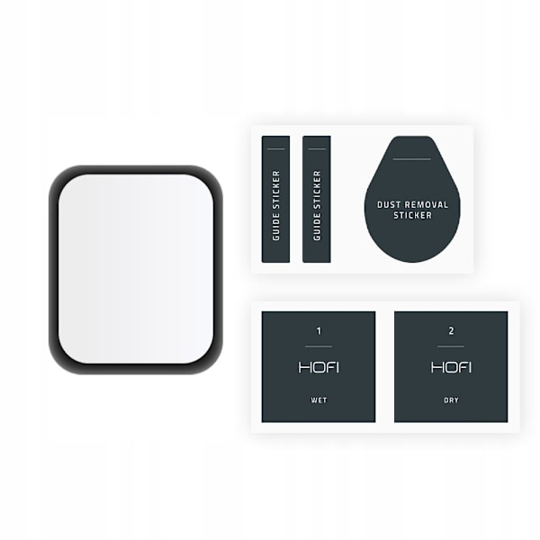 HOFI Apple Watch 7/8 45mm Skärmskydd Pro+ Hybrid Glas
