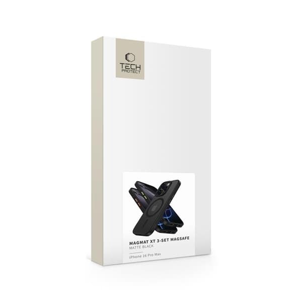 Tech-Protect iPhone 16 Pro Max Skal MagSafe MagMat 3-SET Svart
