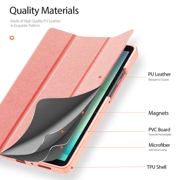 DUX DUCIS Galaxy Tab A11 / A9 Fodral DOMO Tri-Fold Rosa