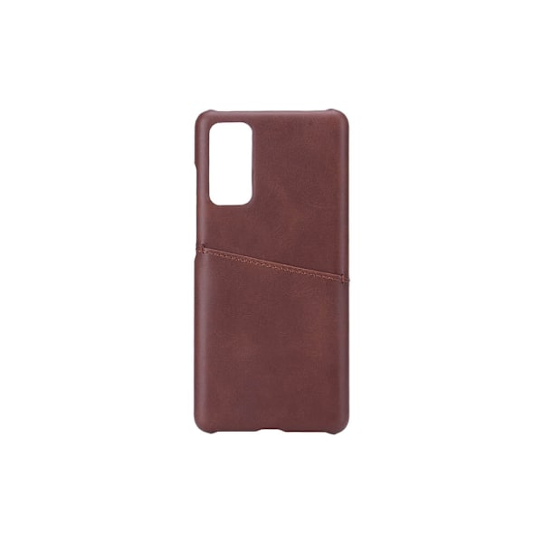 ONSALA Samsung Galaxy S20 FE Skal Kortfack Brun