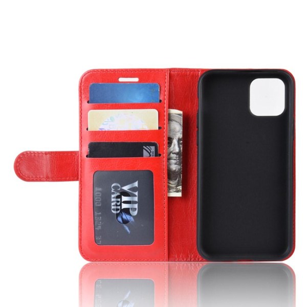 iPhone 11 - Crazy Horse Plånboksfodral - Röd Red Röd