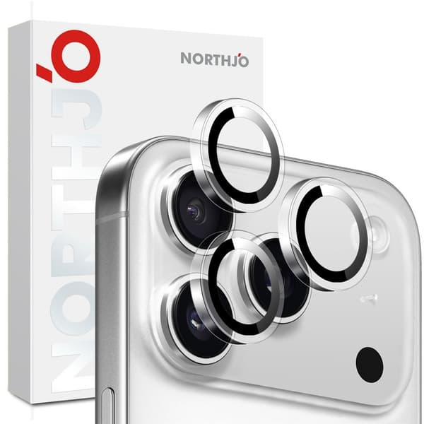 NORTHJO iPhone 17 Pro Max / 17 Pro Linsskydd Härdat Glas