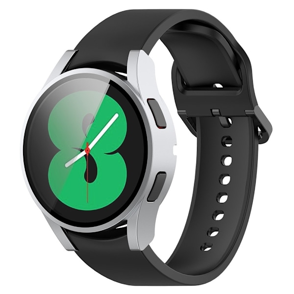 Galaxy Watch FE/4 40 mm Skal Med Skärmskydd Mörk Silver