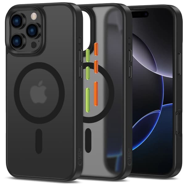 Tech-Protect iPhone 16 Pro Max Skal MagSafe MagMat 3-SET Svart