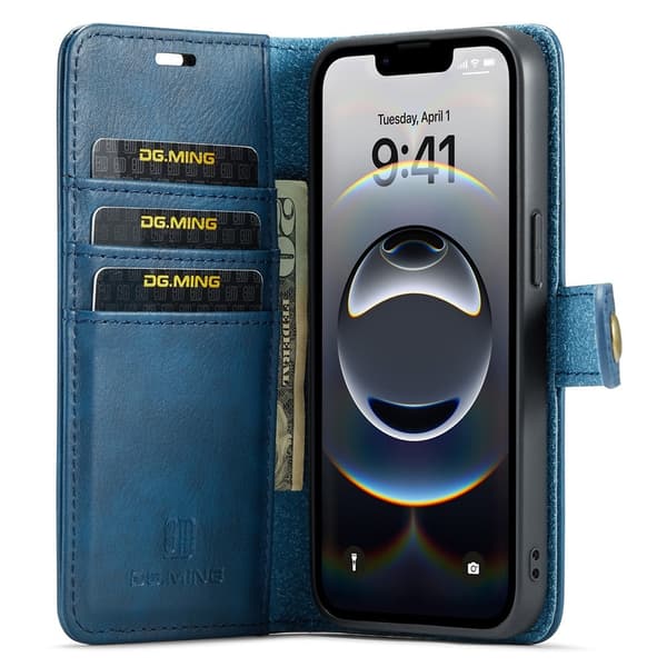 DG.MING iPhone 17e / 16e 2in1 Magnet Fodral / Skal Blå