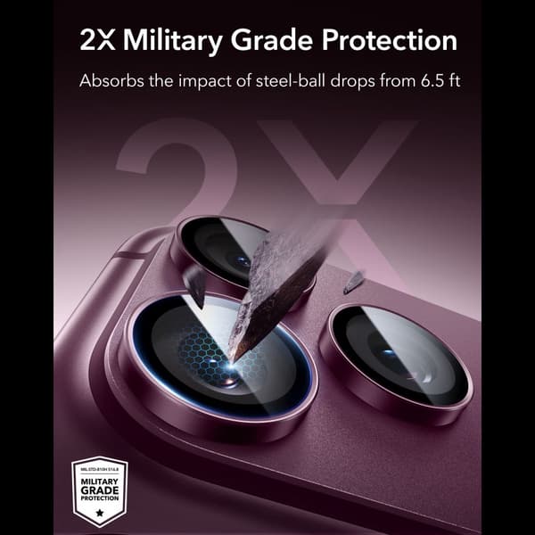 ESR iPhone 18 Pro / 18 Pro Max Linsskydd Armorite