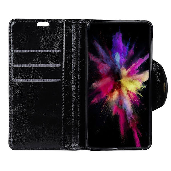 Huawei Honor View 20 - PU Läder Plånboksfodral - Svart Black Svart