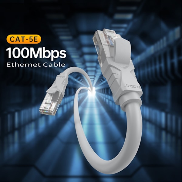 JASOZ 5m Cat5e RJ45 UTP Nätverkskabel Grå