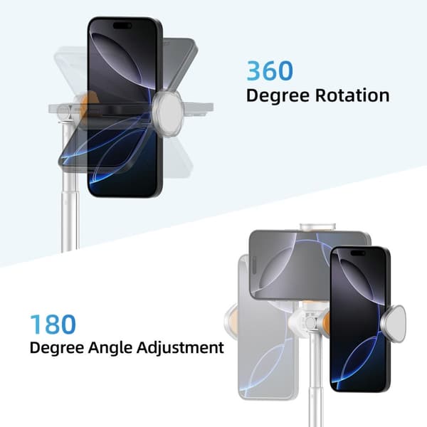 Tech-Protect 146 cm Bluetooth Selfiestick Tripod Vit