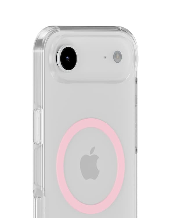 holdit iPhone Air MagSafe Mobilskal Pink/Transparent