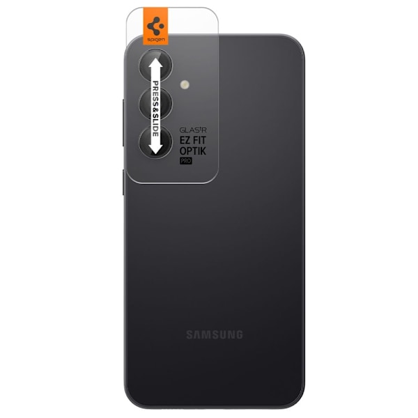 Spigen Galaxy S23 FE 2-PACK Optik.tR "Ez Fit" Linsskydd Svart