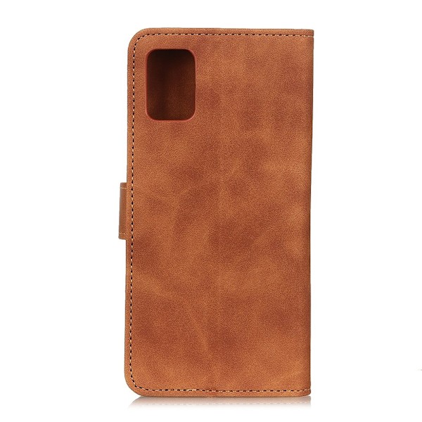 Samsung Galaxy A72 - KHAZNEH Retro Läder Fodral - Brun Brown Brun