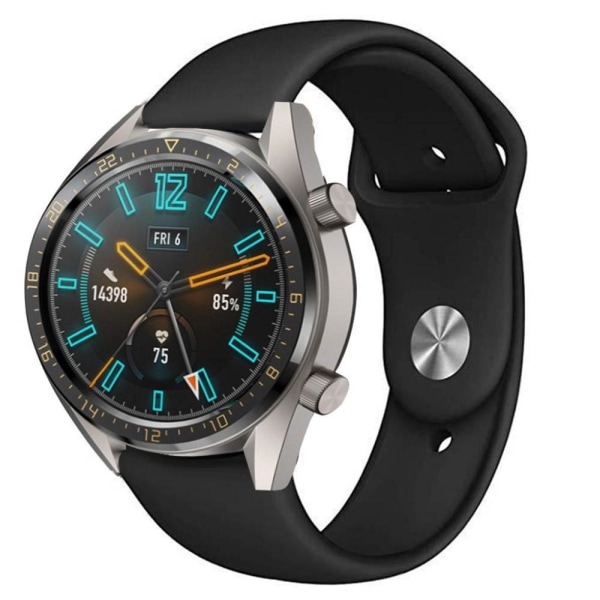 Silikon Armband För Smartwatch - Svart (22 mm)