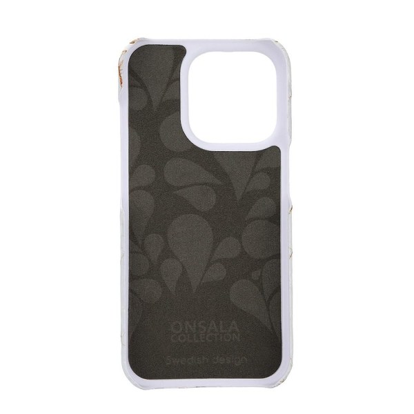 ONSALA iPhone 15 Pro Mobilskal MagSafe Marmor White Rhino