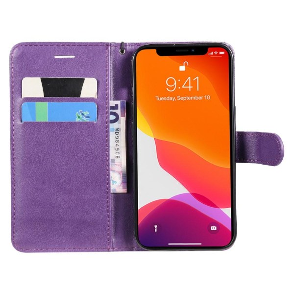 iPhone 13 - Solid Plånboksfodral - Lila