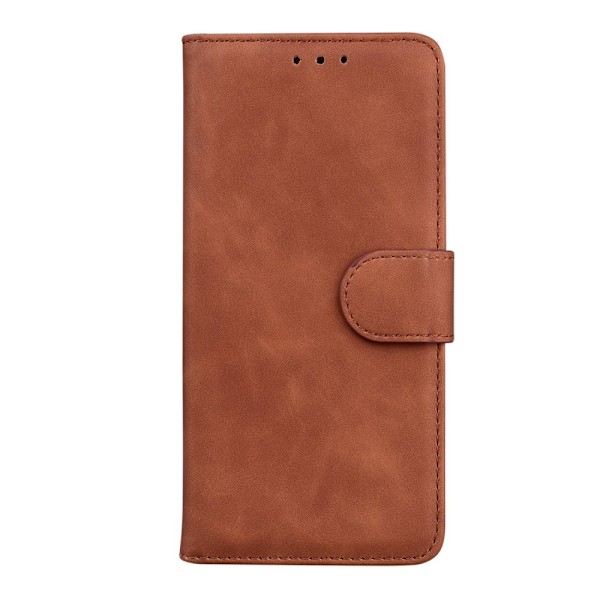Motorola Moto G71 Fodral Skin Touch Läder Brun