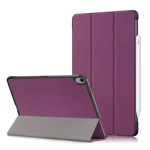 iPad Air 2020/2022/2024 Fodral Tri-Fold Litchi Lila Purple Lila