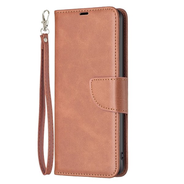 Galaxy S25 Plus / S24 Plus Fodral Solid Shark Läder Brun