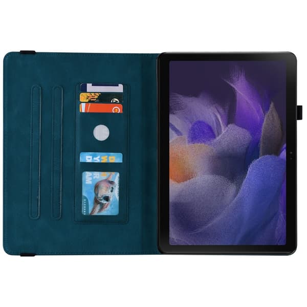Samsung Galaxy Tab A11 Plus Fodral Butterfly Flower Blå