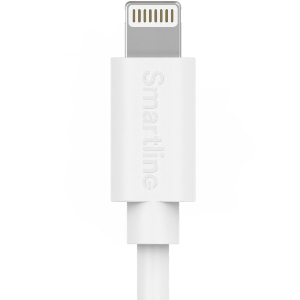 Smartline 1m USB-C - Lightning MFi Laddningskabel Vit